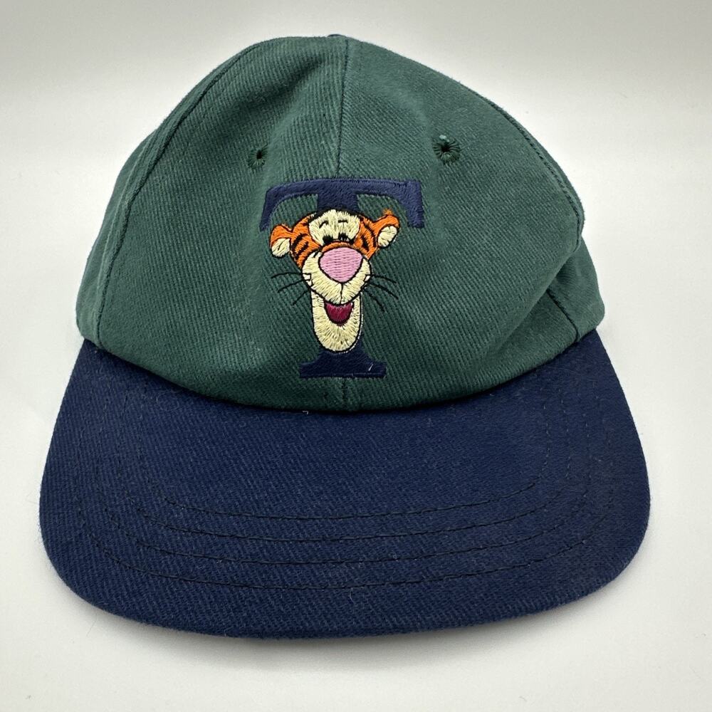 The Disney Store Vintage Tigger Winnie The Pooh Snapback Hat Youth Green/Blue